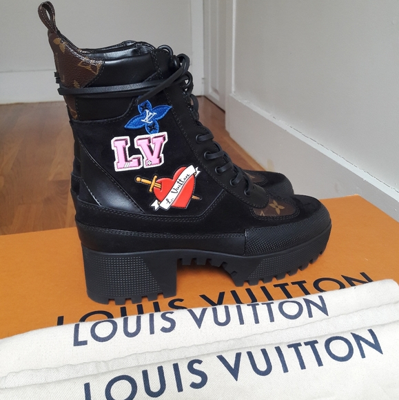 louis vuitton boots combat